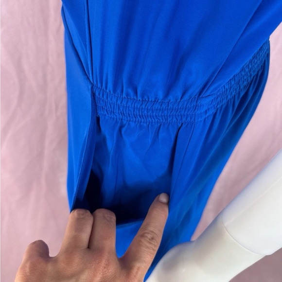 Parker Womens Blue 100% Silk Jumpsuit Romper Size Small - Picture 4 of 8